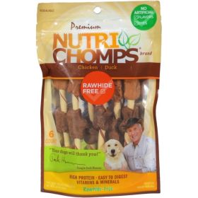 Nutri Chomps Chicken and Duck Kabobs Dog Treat - 6 count