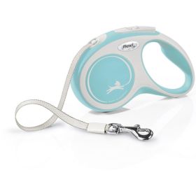 Flexi New Comfort Retractable Tape Leash - Blue - Small - 16' Tape (Pets up to 33 lbs)